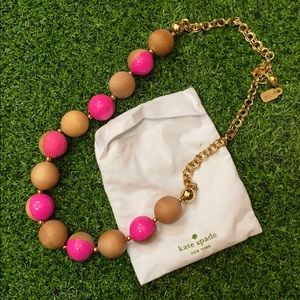 Kate Spade ♠️ color block wooden bead necklace